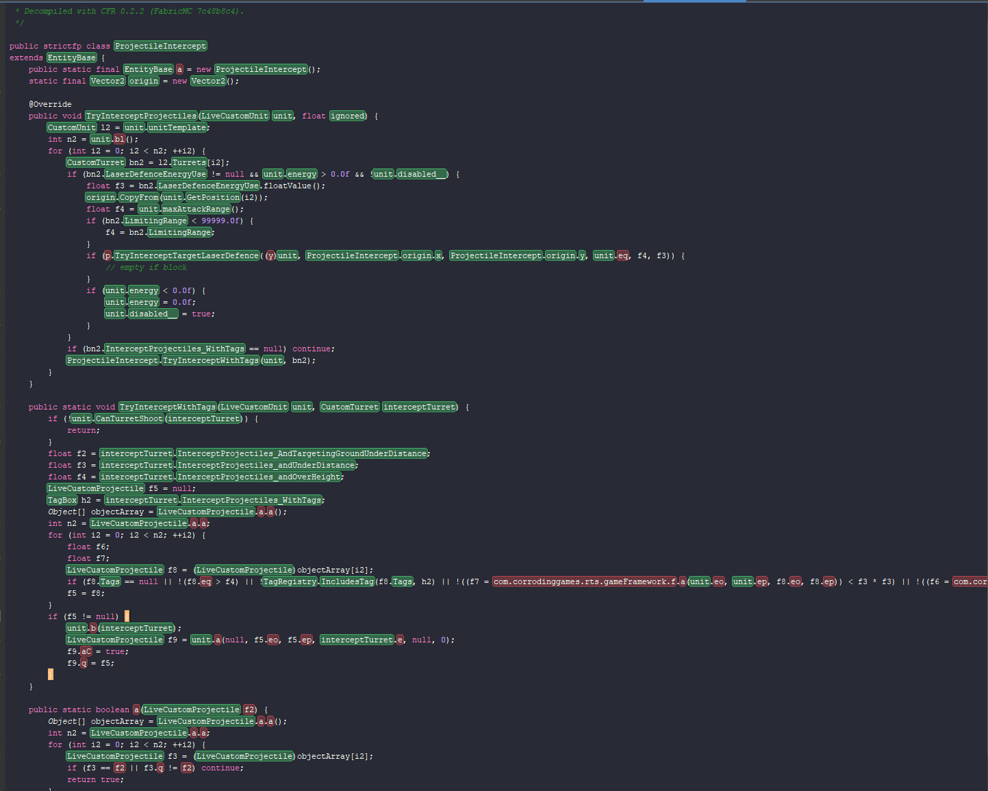 later reverse-engineering